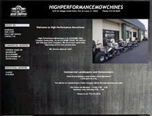 Tablet Screenshot of highperformancemowchines.com